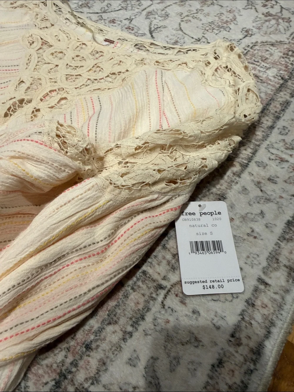Free People Floating Memories Blouse Small